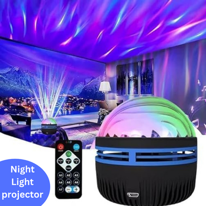 Night Light projector, Galaxy Light Projector with 10 Light Effects, 2 in 1 Northern Lights and Ocean Wave Projector,