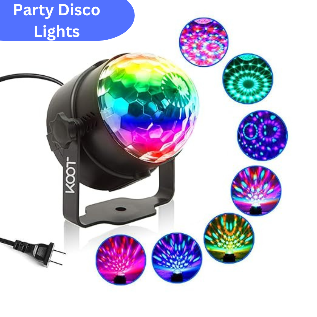 party Lights-Disco Ball Sound Activated Disco Dance Lights W/ Remote,Magic Led Dj Lights