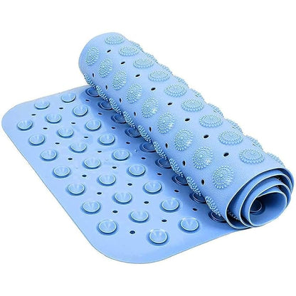 Anti-Skid Bath Mat with Suction Cups & Drain Holes