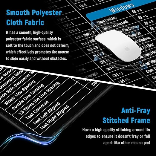 large gaming mouse pad with windows