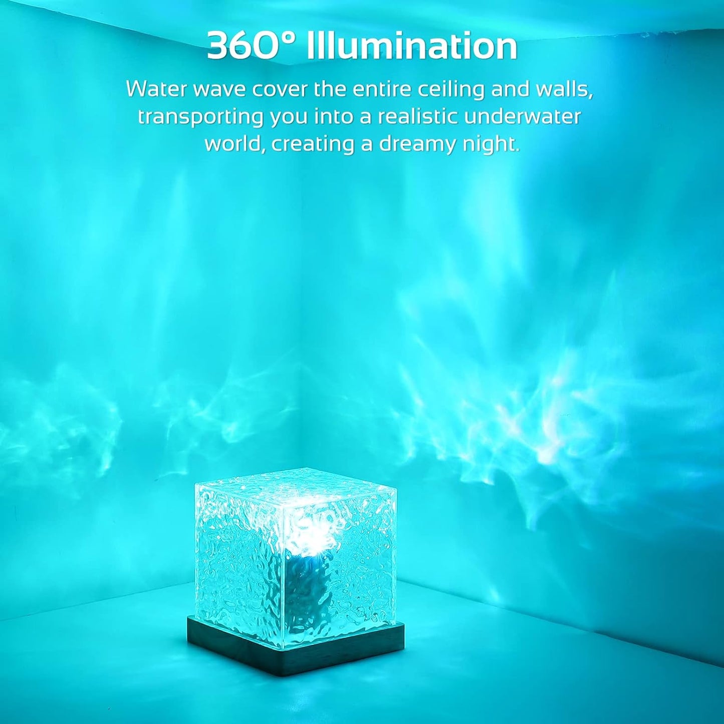 Ocean Wave Projection Lamps USB Powered With Remote