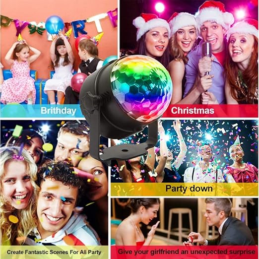 party Lights-Disco Ball Sound Activated Disco Dance Lights W/ Remote,Magic Led Dj Lights